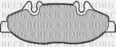 BORG & BECK bbp1949 -  Комплект тормозных колодок, дисковый тормоз